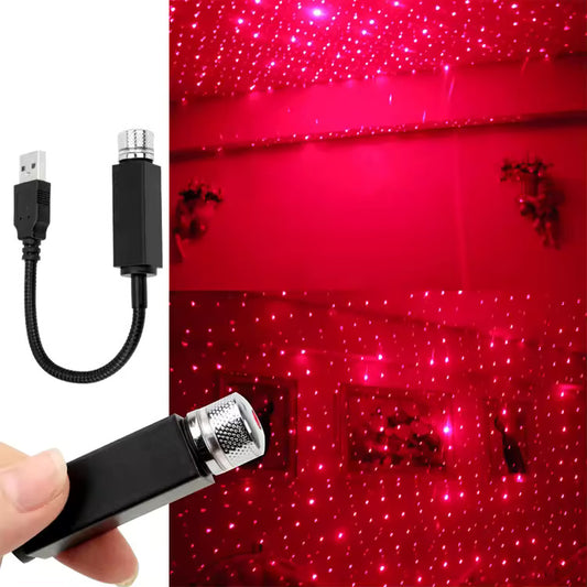 Universal Car Usb Led Roof Projection Atmosphere Star Light